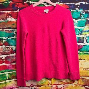 J Crew‎ Hot Pink Sweater - Small 0067